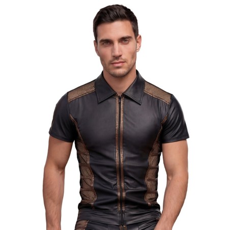 NEK  - T-shirt noir et bronze