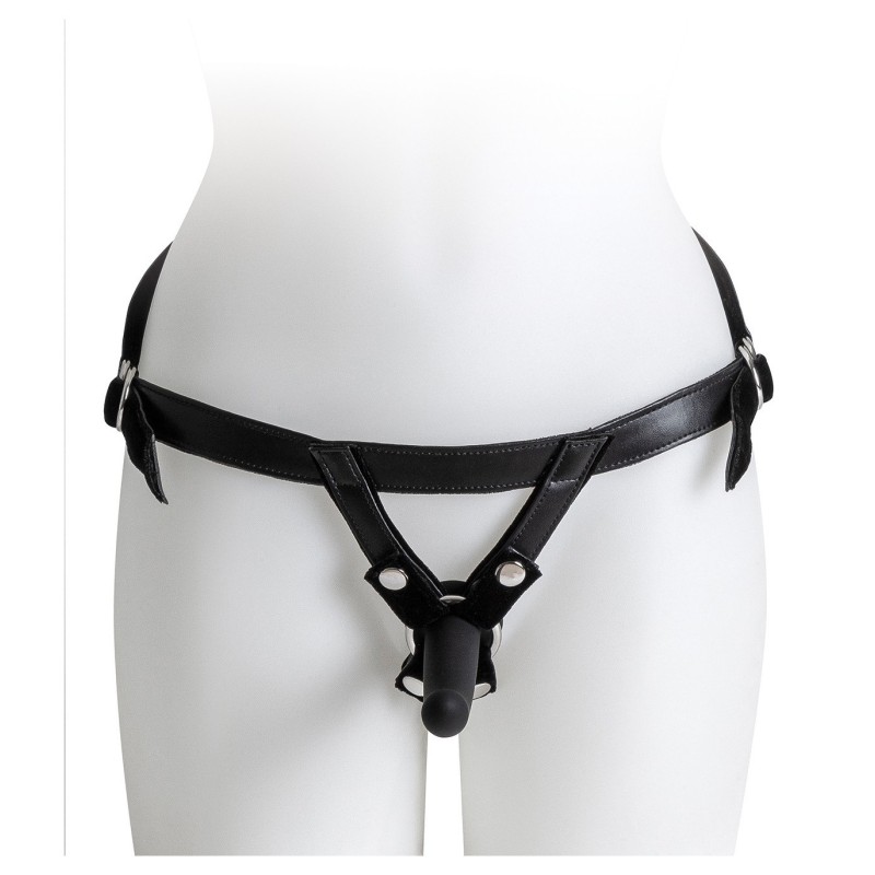 HARNAIS AVEC GODE NOIR TAILLE S - VIRGITE
