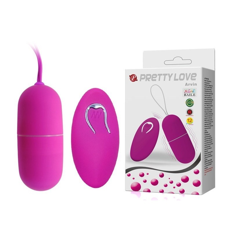 Oeuf télécommandé Pretty Love Large Arvin - 12 vitesses Baile