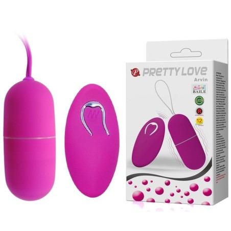 Oeuf télécommandé Pretty Love Large Arvin - 12 vitesses Baile