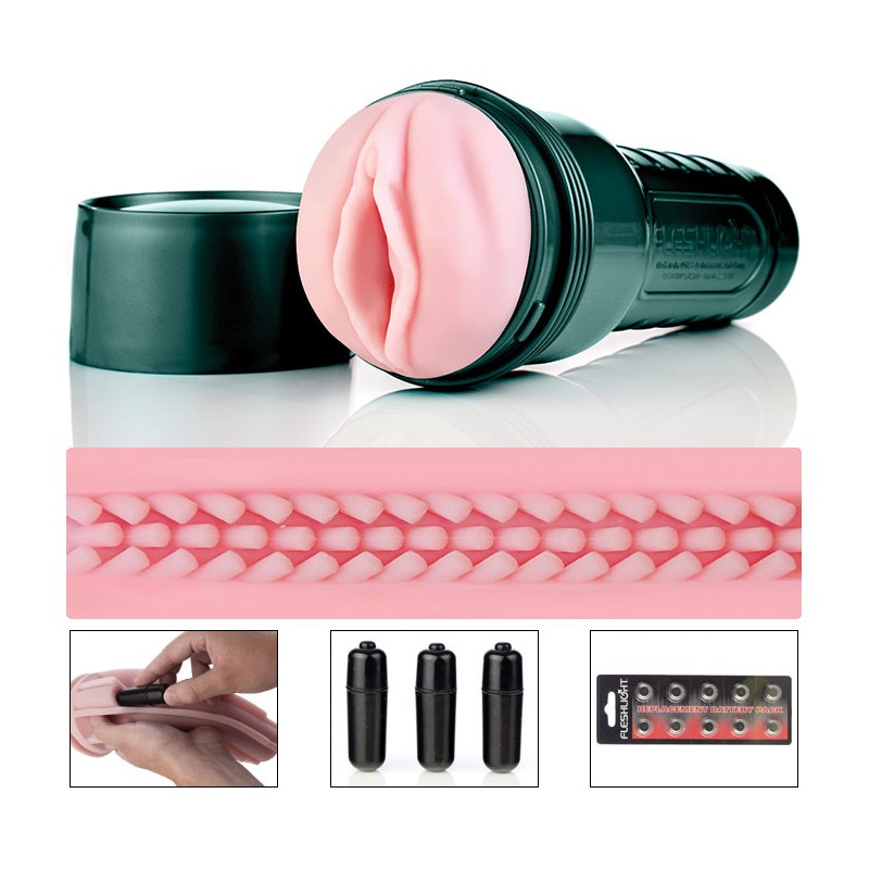 Pack Fleshlight VIBRO PINK LADY TOUCH + lubrifiant glace