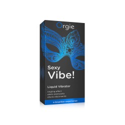 Sexy vibe liquid vibrator gel excitant pour elle et lui 15ml Orgie