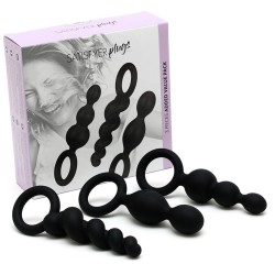 Set 3 Plugs Anals noir Satisfyer