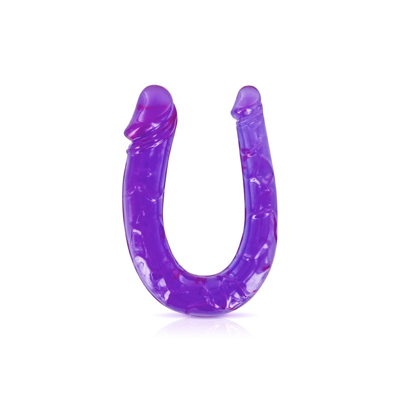 Double Dong réaliste violet Glamy