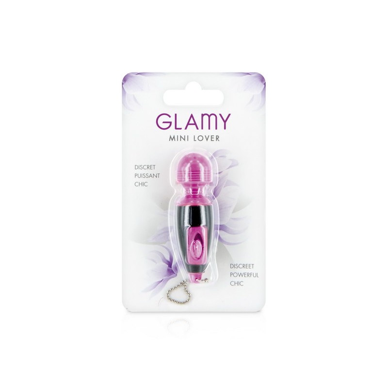 Mini vibromasseur wand format porte-clés Glamy