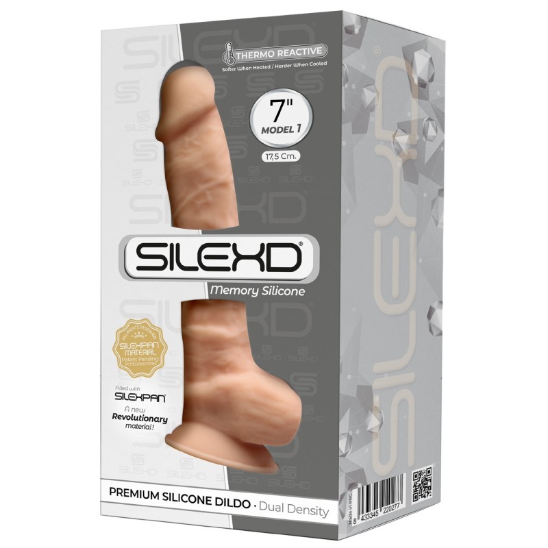 Gode Réaliste Double Densité N° 1 - 17,5 cm Silexd