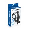 Cockring et plug anal vibrant en silicone AP070 BLUE JUNKER