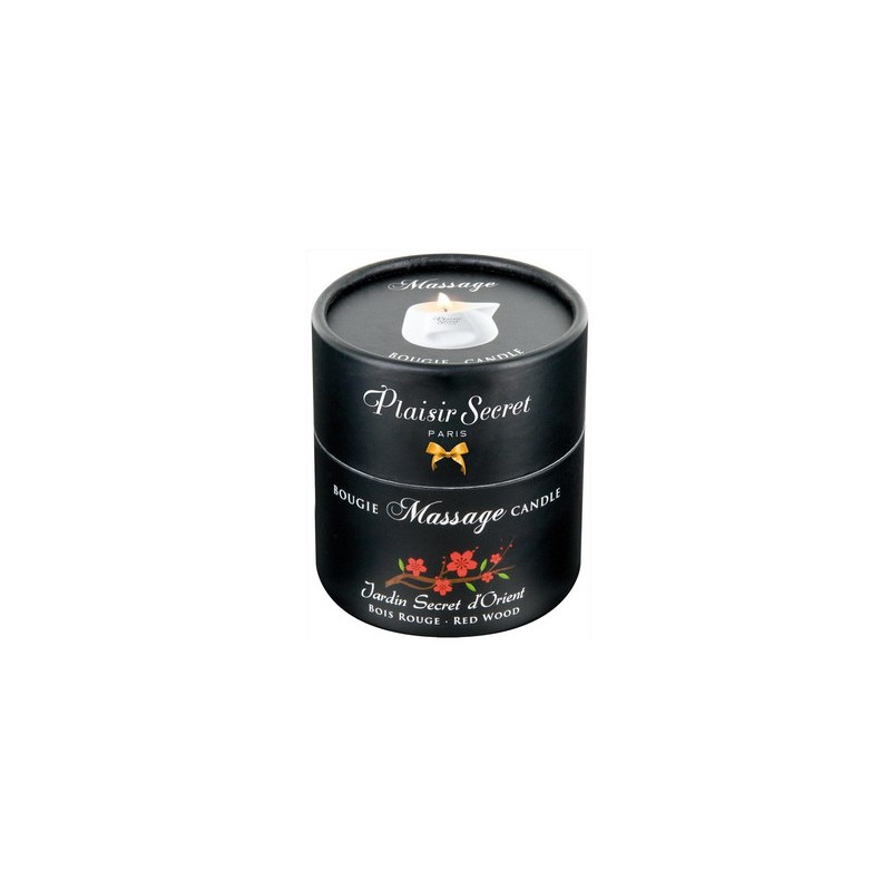 Bougie de massage Bois rouge Plaisir secret