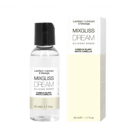 Dream Camélia Blanc 50 ml Lubrifiant 2 en 1 Silicone Mixgliss