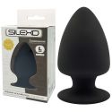 Plug Anal Noir Double Densité L - Ø 7,2 cm Silexd