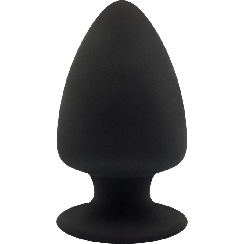 Plug Anal Noir Double Densité L - Ø 7,2 cm Silexd