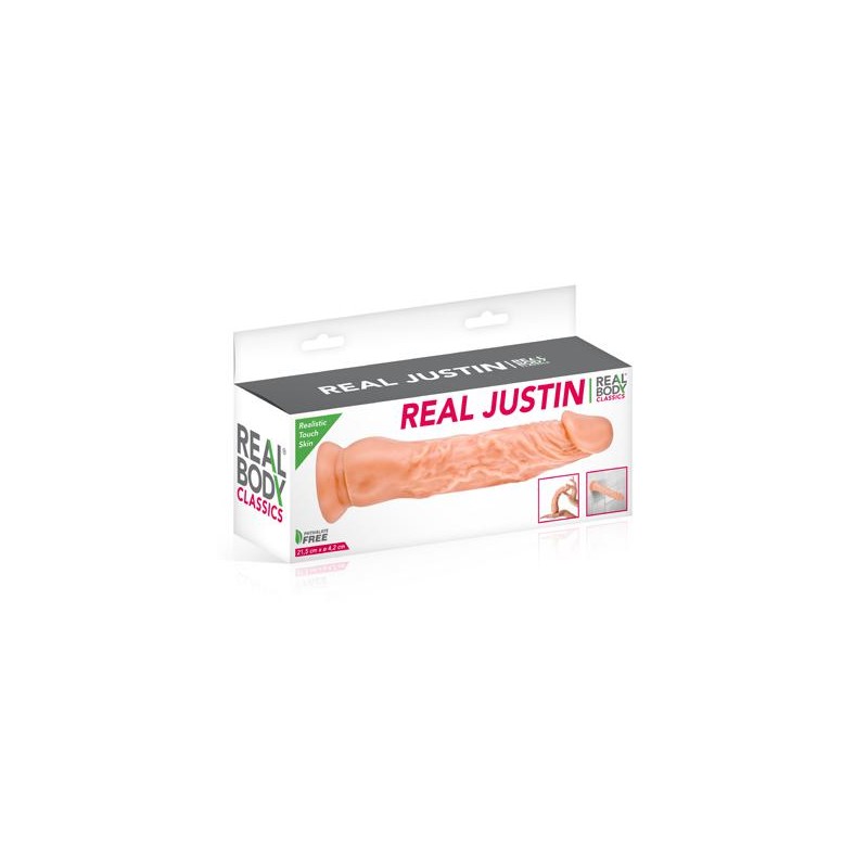 Gode dong réaliste 21.5cm Real body Justin Real Body