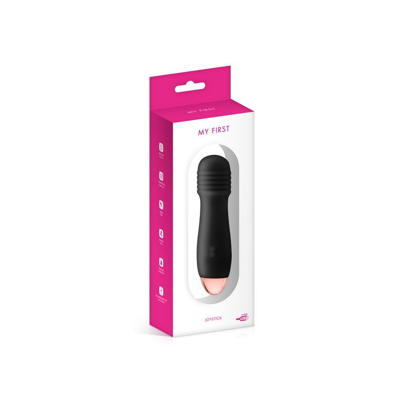 Vibromasseur noir strié USB Joystick My First