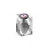 Plug noir bijou rose silicone Cloud 50g Taille M Hidden Eden