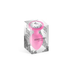 Plug bijou rose silicone Cloud 50g Taille M Hidden Eden