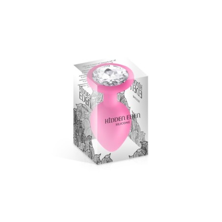 Plug bijou rose silicone Cloud 50g Taille M Hidden Eden