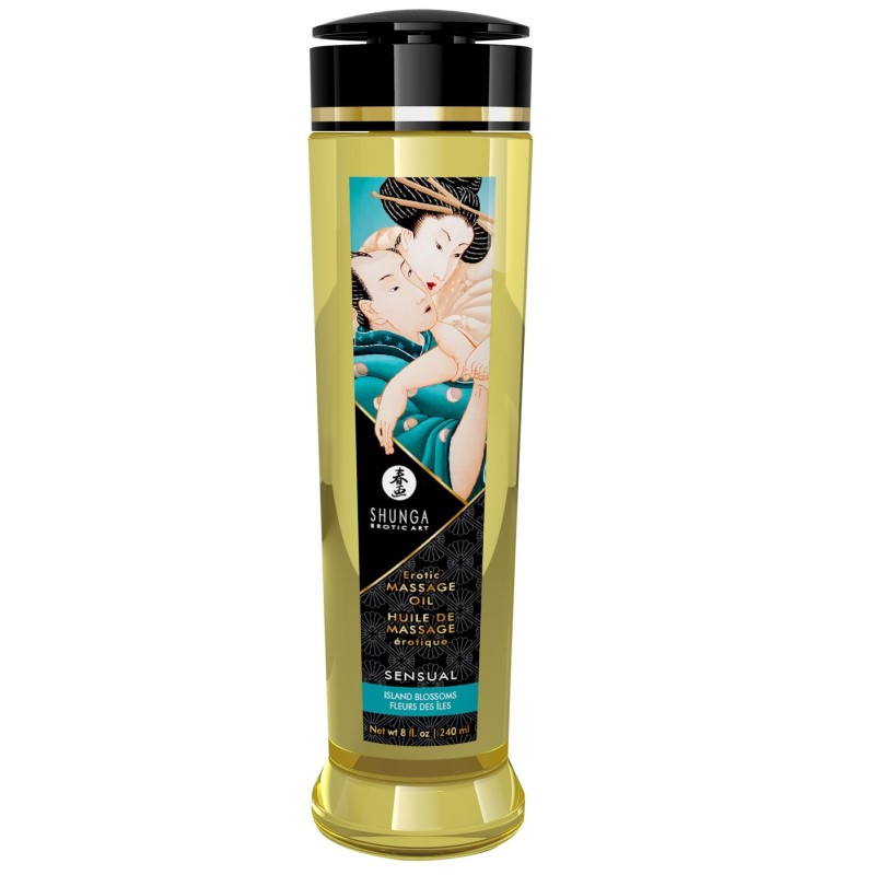 Huile de Massage Sensual Fleurs des Iles - 250 ml SHUNGA