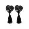 Nippies noirs avec strass