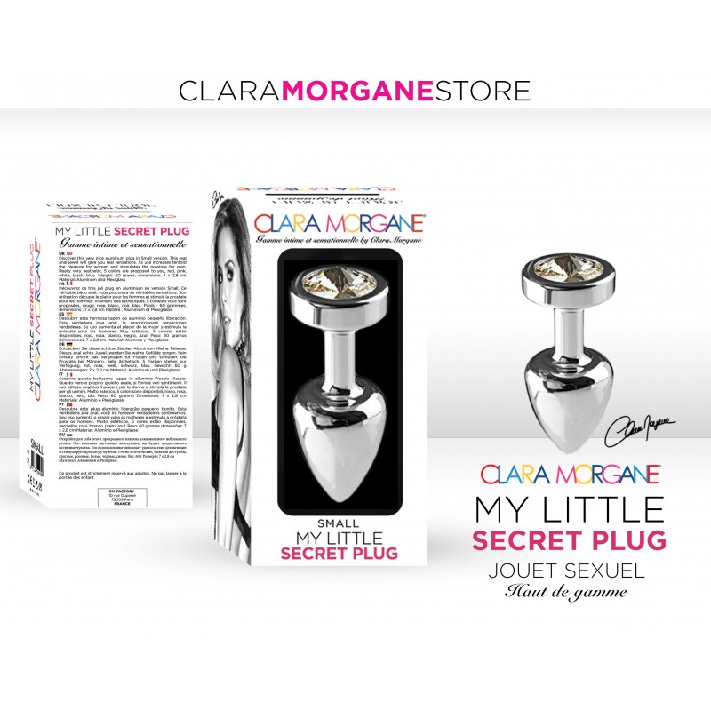 Plug Anal S Blanc  My Little Secret Plug Clara Morgane