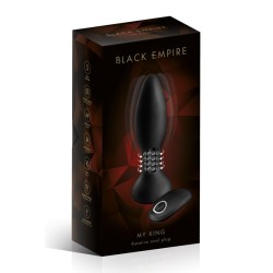 Plug anal à billes rotatives télécommandé My King USB Black Empire