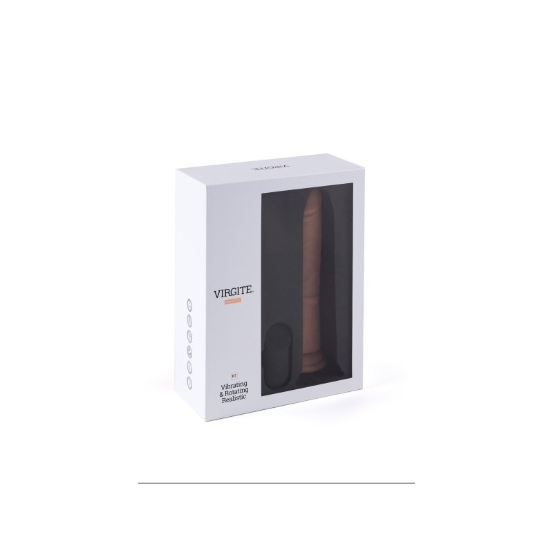 Vibromasseur réaliste tournant USB R7 Virgite