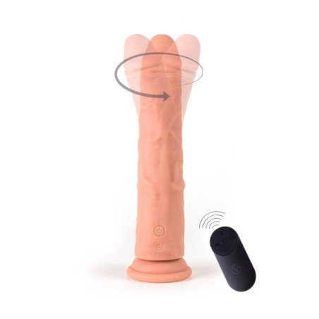 Vibromasseur télécommandé ventouse tournant 23,2 cm USB R8 Virgite