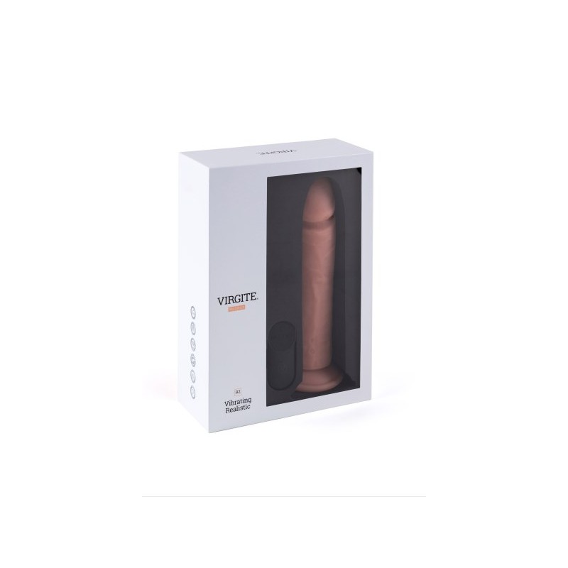 Gode vibrant réaliste ventouse télécommandé 23.2cm R2 Virgite