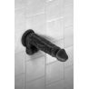 Gode Ventouse Réaliste Noir 23cm Bruce Real Body