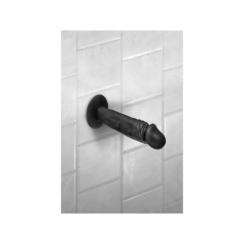 Gode réaliste noir 16cm Zack Real Body
