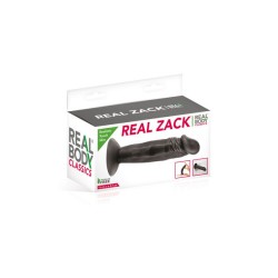 Gode réaliste noir 16cm Zack Real Body