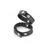 Double cockring simili cuir Fetish Tentation