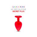 My Red Silicone Secret Plug - 2 Tailles aux choix - Clara Morgane