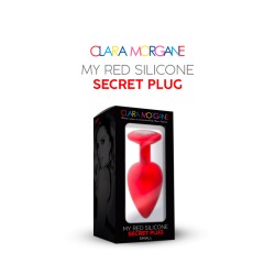 My Red Silicone Secret Plug 2 Tailles aux choix Clara Morgane