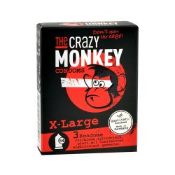 3 préservatifs XL The Crazy Monkey