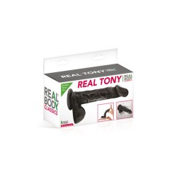 Gode Ventouse Réaliste 18 cm 2 couleurs aux choix Tony Real Body