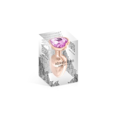 Plug bijou Coeur Acier Gloria 2 Tailles et 2 Couleurs aux choix Hidden Eden
