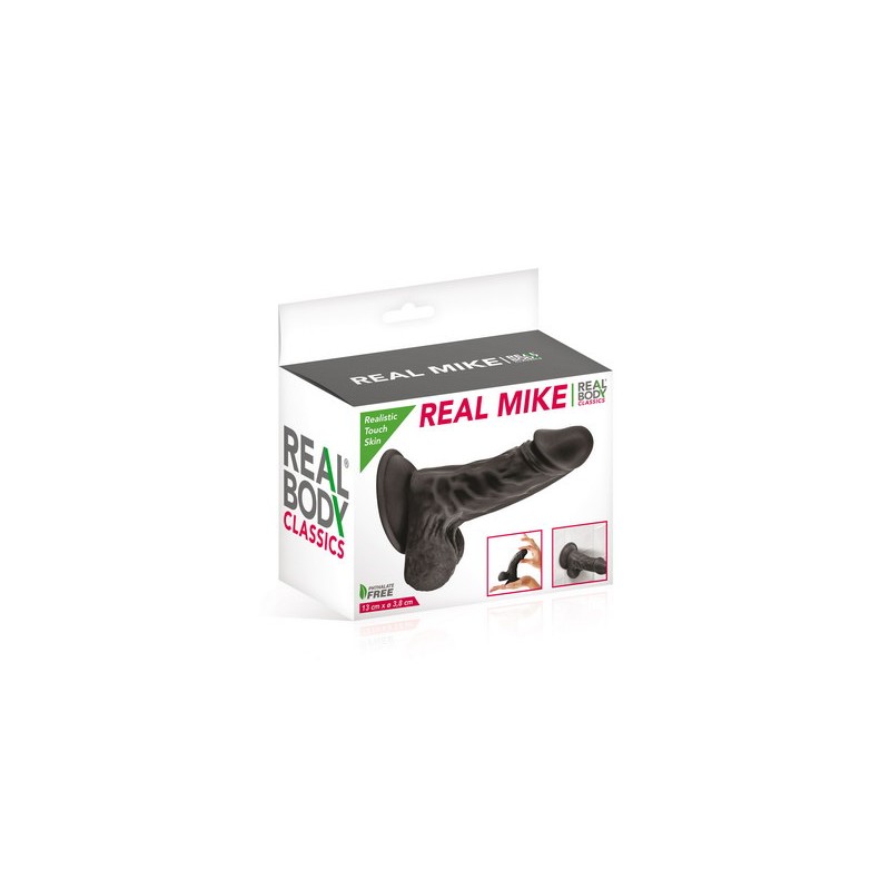 Gode Ventouse Réaliste 13 cm 2 couleurs aux choix Mike Real Body