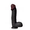 The Super Black Gode réaliste ventouse 30 cm Captain Red