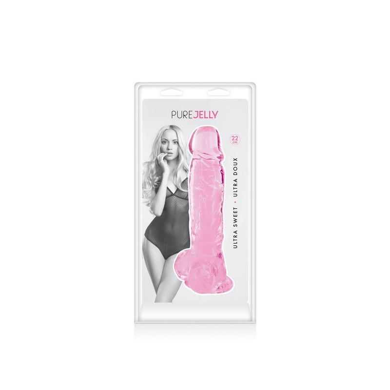 Gode Ventouse XL Jelly 22cm 2 Couleurs aux choix Pure Jelly