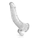 Gode Ventouse XL Courbé en jelly 22cm 2 couleurs aux choix Pure Jelly