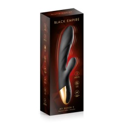 Vibromasseur Rabbit Chauffant USB My Queen 2 Black Empire