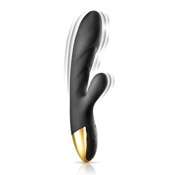 Vibromasseur Rabbit Chauffant USB My Queen 2 Black Empire