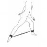 Barre ajustable en métal avec Menottes Easytoys