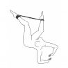 Barre ajustable en métal avec Menottes Easytoys