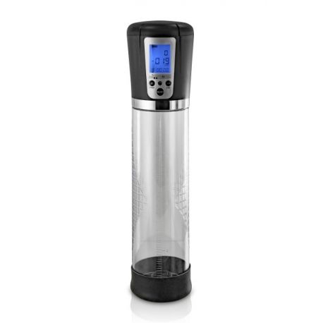 Pompe à pénis digitale USB avec écran LCD Blue Junke