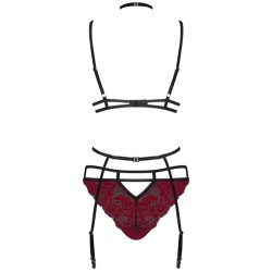 Ensemble 3 pièces Sugestina -  Rouge Obsessive