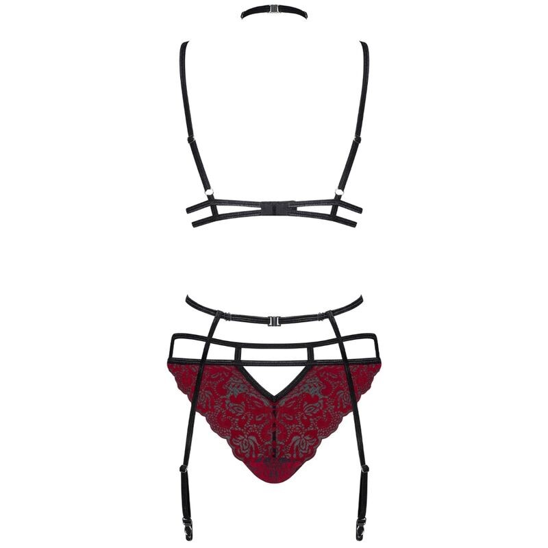 Ensemble 3 pièces Sugestina -  Rouge Obsessive