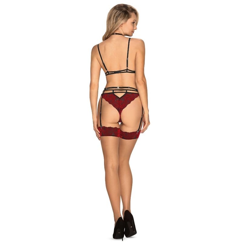 Ensemble 3 pièces Sugestina -  Rouge Obsessive