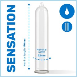 3 préservatifs retardants Taille 53 Pasante