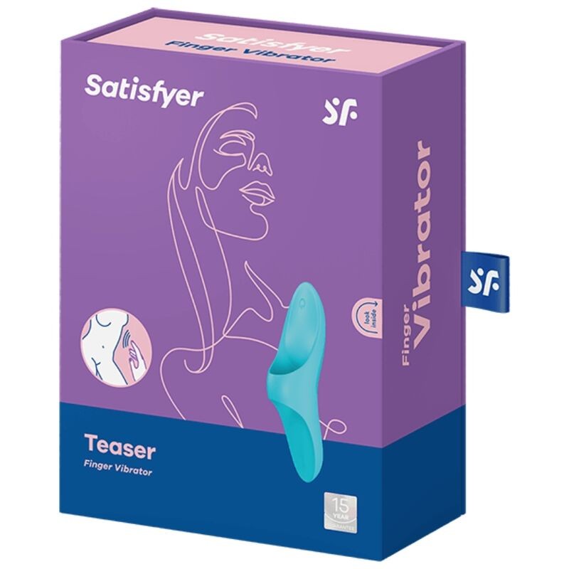 Stimulateur clitoridien Teaser Doigt Bleu Satisfyer